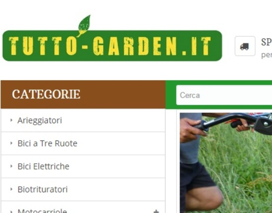Portale E-commerce B2C tutto-garden.it