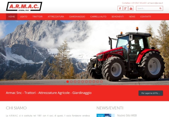 Nuovo sito Armacsnc.it