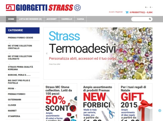 Nuovo Sito E-Commerce GiorgettiStrass.com