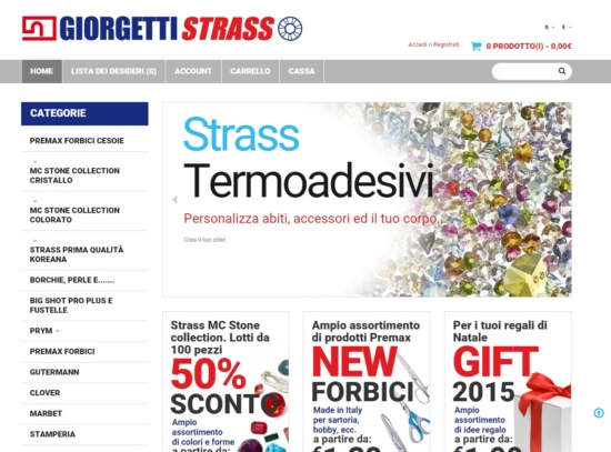 Nuovo Sito E-Commerce GiorgettiStrass.com