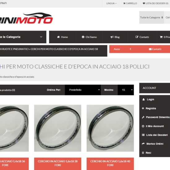 E-Commerce Pirinimoto.it