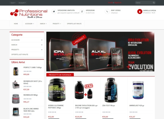 Nuovo Sito Professional Nutrition