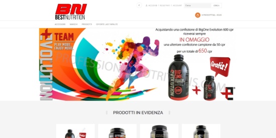 Nuovo E-Commerce Best Nutrition