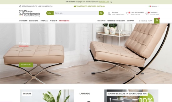 E-Commerce Classic Arredamento