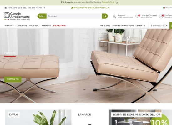 E-Commerce Classic Arredamento